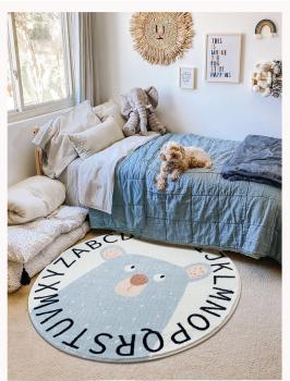 360Home Fußboden Bodenbeläge Kreis Teppich Tier Muster Design